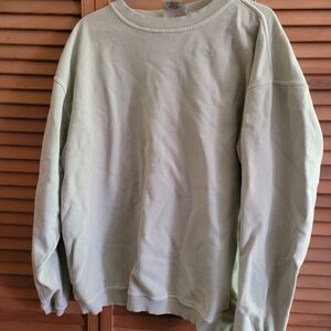 Men's Crewneck Sweatshirt in Pale Mint - Classic Pullover